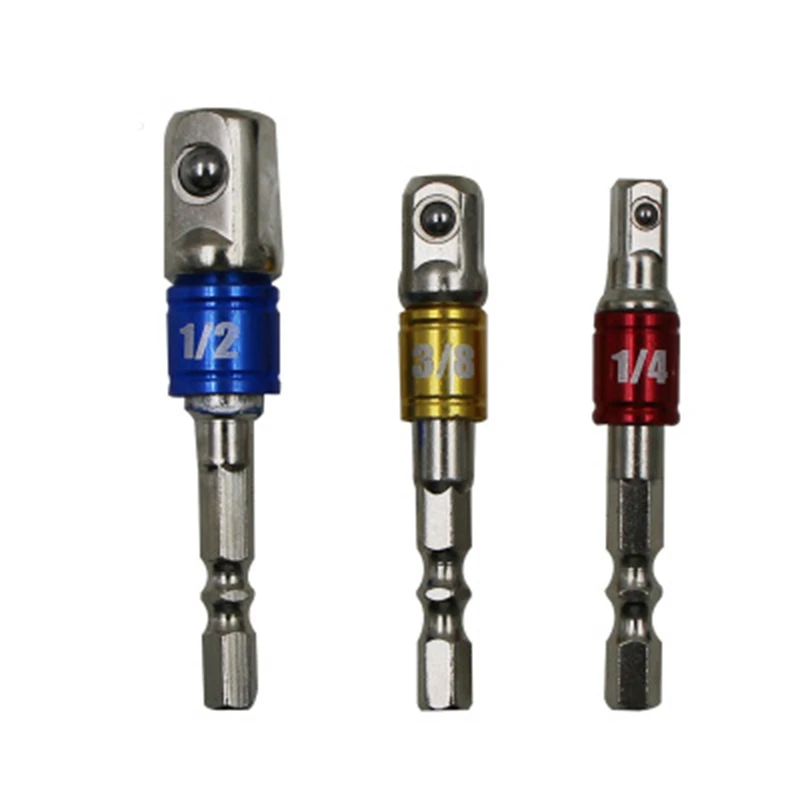 3 stks 1/4-inch Hex Power Boor Driver Socket Bar Wrench Adapter Extension 1/4 "3/8" 1/2 "voor Elektrische Schroevendraaier
3 stks 1/4-inch Hex Power Boor Driver Socket Bar Wrench Adapter Extension 1/4 "3/8" 1/2 "voor Elektrische Schroevendraaier