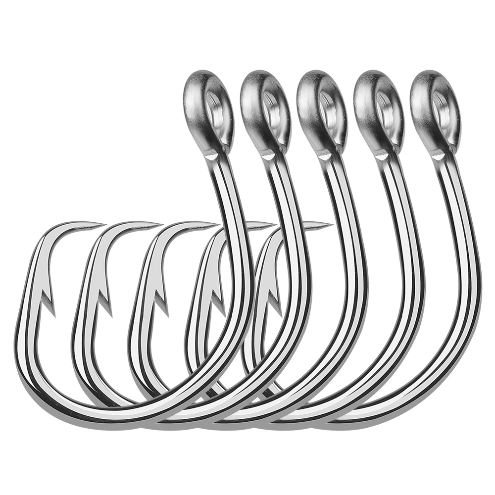 20PCS Corrosion Resistance Saltwater Fishing Hook Tuna Circle Bait Fishing Hook 13/0#,14/0#,15/0#,16/0# Stainless Steel Fishhook
20PCS Corrosion Resistance Saltwater Fishing Hook Tuna Circle Bait Fishing Hook 13/0#,14/0#,15/0#,16/0# Stainless Steel Fishhook
