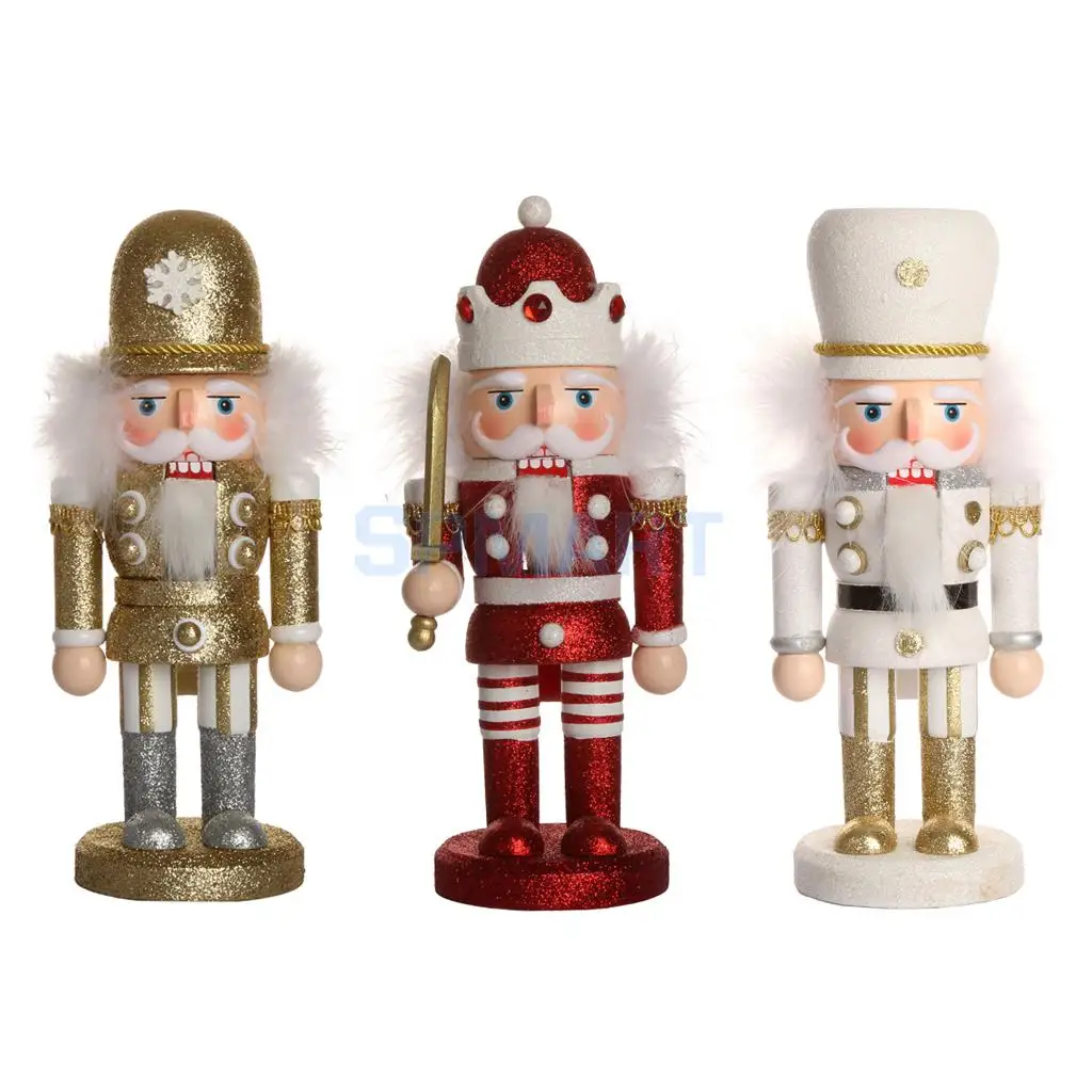 3 Pieces Handmade Handpainted Wooden Nutcracker Santa Claus Nut Cracker Handcarfts for Xmas Gift Home Ornament
3 Pieces Handmade Handpainted Wooden Nutcracker Santa Claus Nut Cracker Handcarfts for Xmas Gift Home Ornament