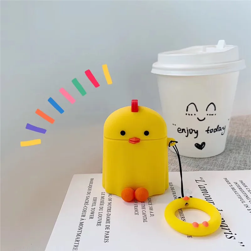 3D Cartoon Korean Chick Silicone Cases For Apple Airpods Cute Bluetooth Wireless Earphone Case For Airpods 1 2 Charging Box bag
3D Cartoon Korean Chick Silicone Cases For Apple Airpods Cute Bluetooth Wireless Earphone Case For Airpods 1 2 Charging Box bag