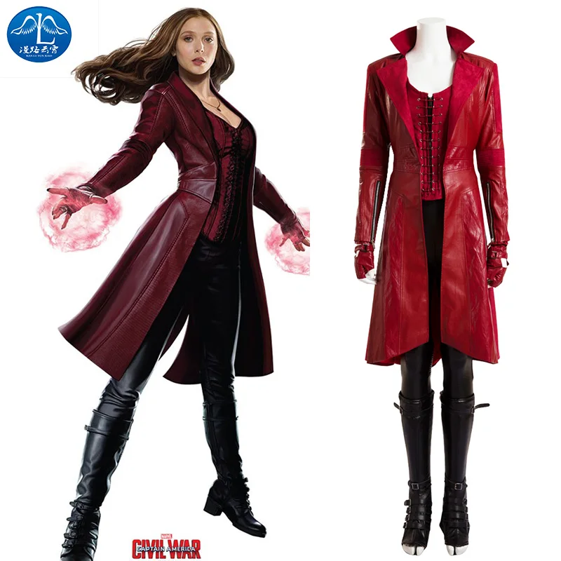 Captain America 3Scarlet Witch Cosplay Costume Red Avengers Age of Ultron Wanda Maximoff Scarlet Witch Costume For Women Female
Captain America 3Scarlet Witch Cosplay Costume Red Avengers Age of Ultron Wanda Maximoff Scarlet Witch Costume For Women Female