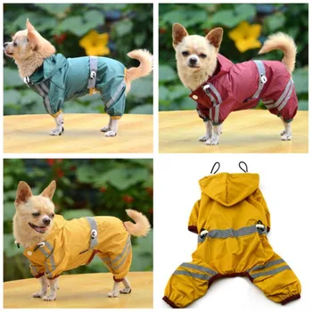 Dog Raincoat Pet Clothes Puppy Rainwear Reflective Tape Hooded Waterproof Rain Jackets With Cap Dog Slicker Mackintosh Small Dog
Dog Raincoat Pet Clothes Puppy Rainwear Reflective Tape Hooded Waterproof Rain Jackets With Cap Dog Slicker Mackintosh Small Dog
