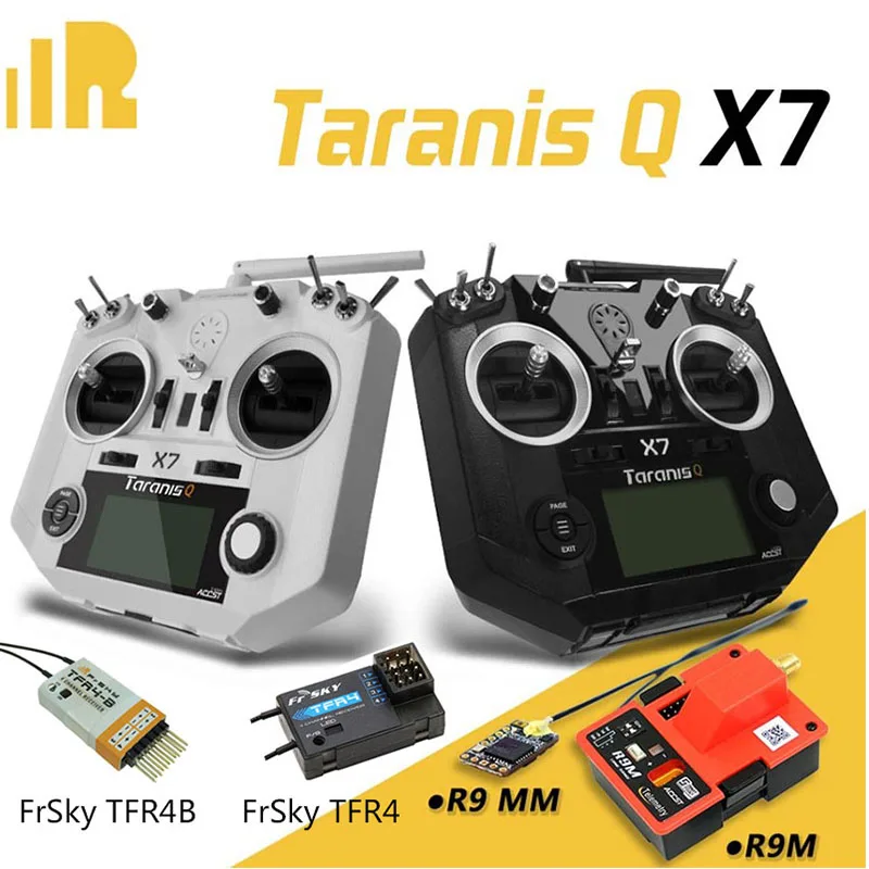 

FrSky ACCST Taranis Q X7 QX7 2.4GHz 16CH RC Transmitter With TFR4B TFR4 R9m For FPV Racing Drone Mode 2