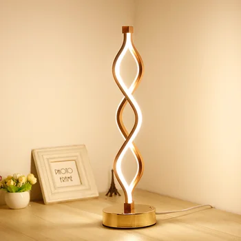 Modern LED Table Light Creative Design Spiral Acrylic aluminum Table Lamps For Bedroom Bedside Lamp Decor Lighting mx5081526
Modern LED Table Light Creative Design Spiral Acrylic aluminum Table Lamps For Bedroom Bedside Lamp Decor Lighting mx5081526