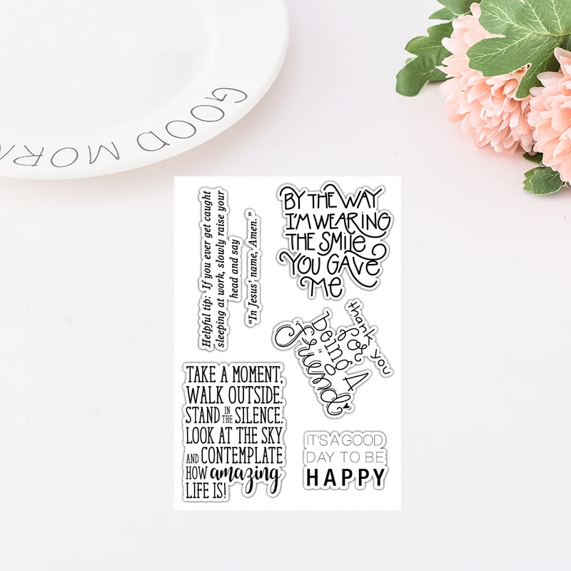 A Good Day to be Happy Scrapbooking Card Stencil Paper Cards Handmade Album Stamp Die Sheets
A Good Day to be Happy Scrapbooking Card Stencil Paper Cards Handmade Album Stamp Die Sheets