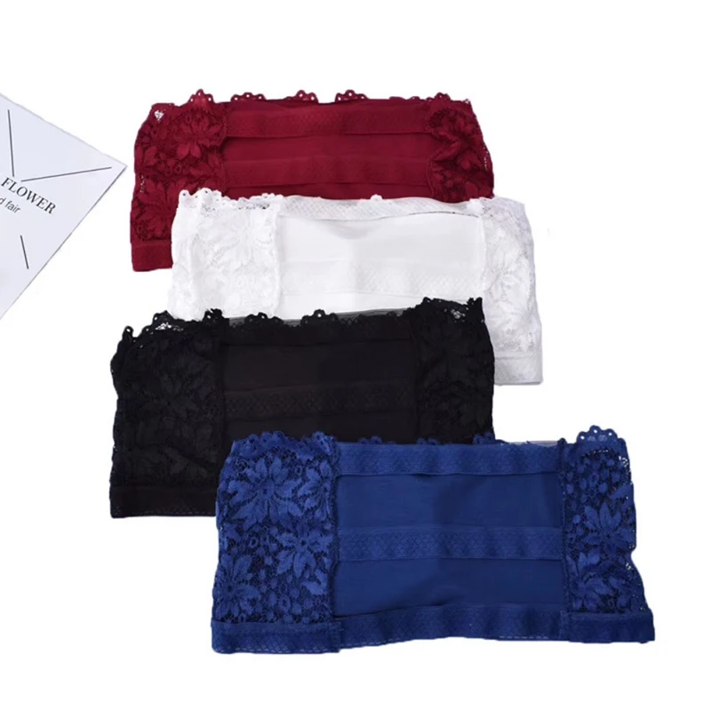 Fashion One Size 4 Colors Solid Lace Floral Full Cup Strapless Wire Free Wrapped Chest Female Bras New
Fashion One Size 4 Colors Solid Lace Floral Full Cup Strapless Wire Free Wrapped Chest Female Bras New