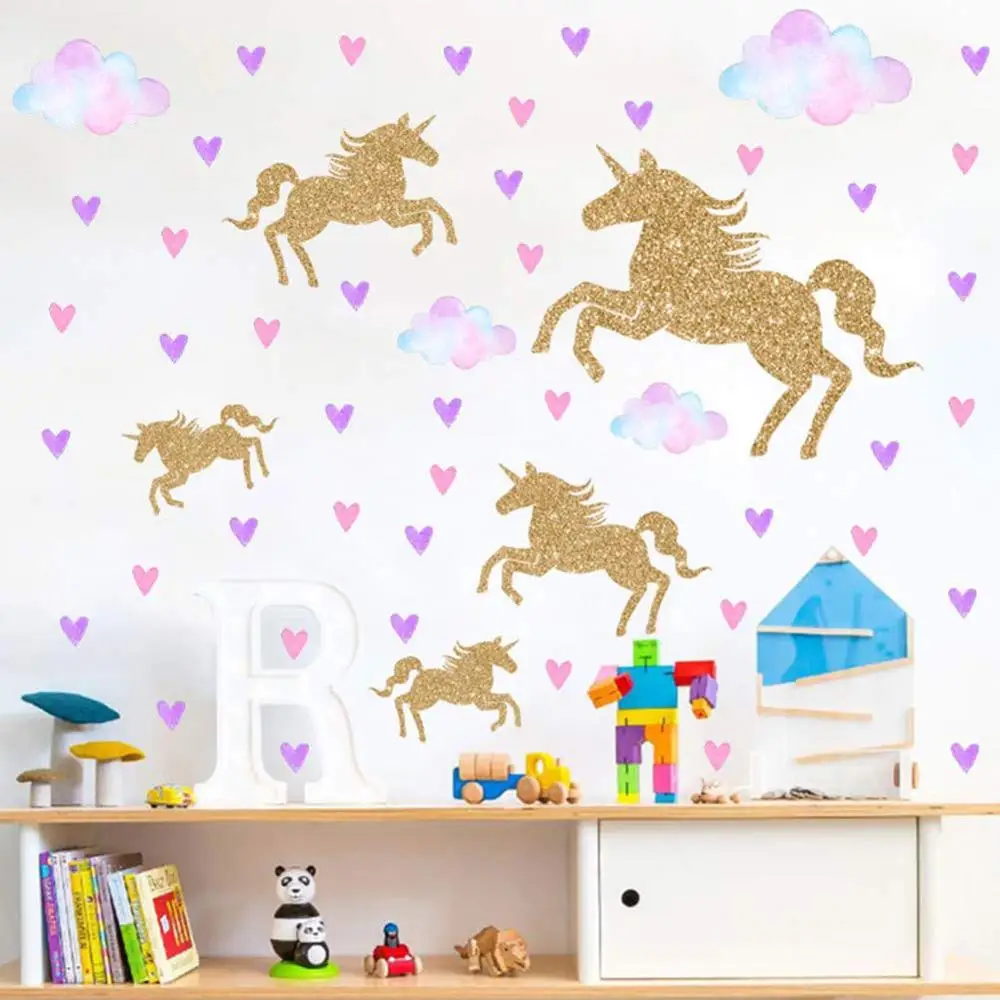 Cartoon Cute Animal Unicorns Wall Stickers Girls Bedroom Rainbow Wall Decal DIY Nursery Home Decor Sticker Dropshipping
Cartoon Cute Animal Unicorns Wall Stickers Girls Bedroom Rainbow Wall Decal DIY Nursery Home Decor Sticker Dropshipping