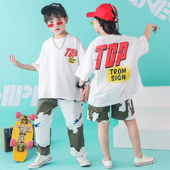 Kid Hip Hop Clothing Outfits Camouflage Casual Pants Shorts Oversized T Shirt Tops for Girls Boys Dance Costume Ballroom Outfits
Kid Hip Hop Clothing Outfits Camouflage Casual Pants Shorts Oversized T Shirt Tops for Girls Boys Dance Costume Ballroom Outfits