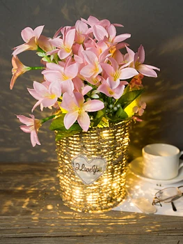 Wholesale Hand-Knitted Wicker Baskets LED Night Lights Lamp Flower Vase Table Lamp Desk Lights without Flower
Wholesale Hand-Knitted Wicker Baskets LED Night Lights Lamp Flower Vase Table Lamp Desk Lights without Flower