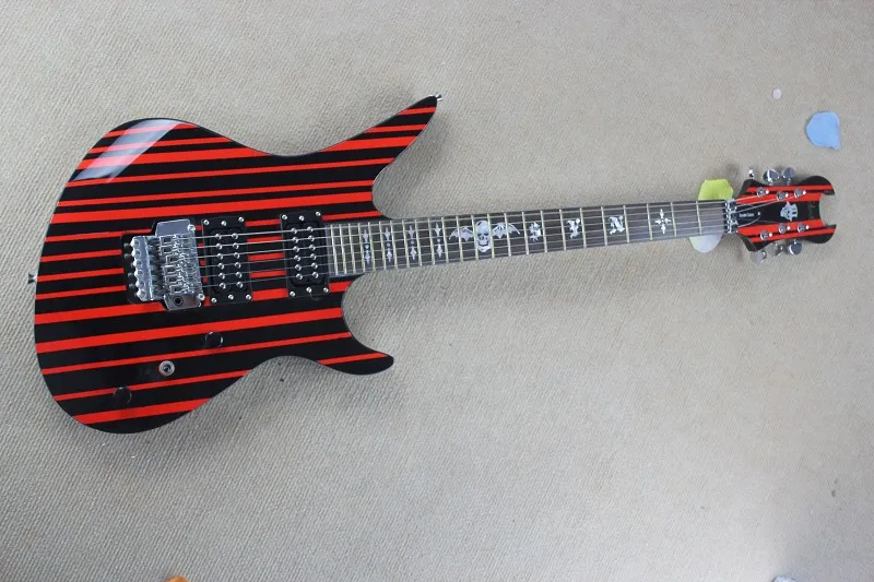Factory custom red & black tremolo electric guitar with HH pickups,chrome hardware,special pattern inlay,can be customized
Factory custom red & black tremolo electric guitar with HH pickups,chrome hardware,special pattern inlay,can be customized
