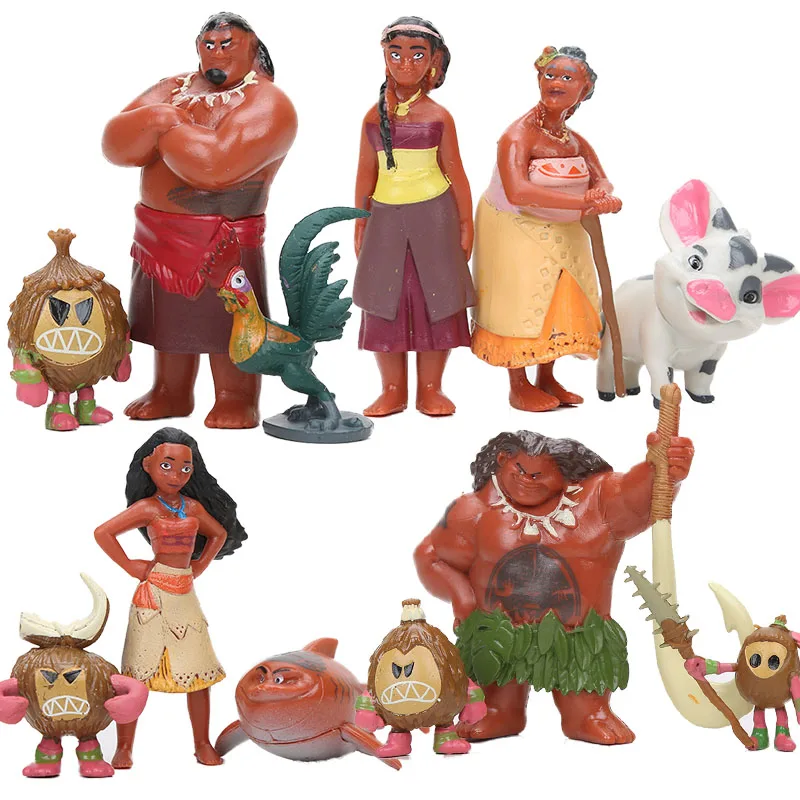 Moana Adventure Pack Playset 12pcs/lot Princess Moana Maui Chief Tui Sina PVC Action Figures Anime Figurines Dolls Kids Toys
Moana Adventure Pack Playset 12pcs/lot Princess Moana Maui Chief Tui Sina PVC Action Figures Anime Figurines Dolls Kids Toys