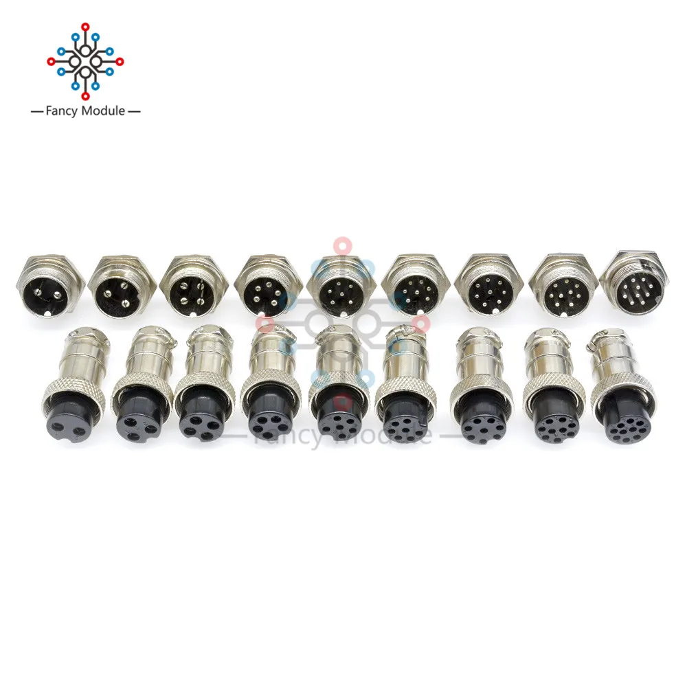 1Set GX16 16mm 2/3/4/5/6/7/8/9/10Pin Male Female Wire Panel Connector plug Circular Aviation Connector Socket Plug High Quality
1Set GX16 16mm 2/3/4/5/6/7/8/9/10Pin Male Female Wire Panel Connector plug Circular Aviation Connector Socket Plug High Quality