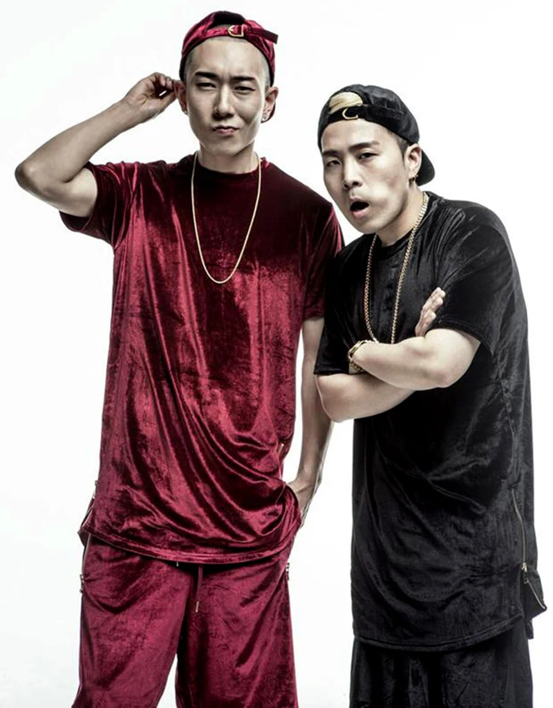 Curve Hem Long t-Shirt Men Hip Hop (8)