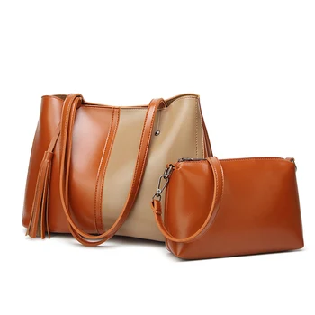 Leather Lady Handbags 2Pcs/set Composite Bags for women 2019 Shoulder Bags Panelled Female Totes Fashion Women's Crossbody Bags
Leather Lady Handbags 2Pcs/set Composite Bags for women 2019 Shoulder Bags Panelled Female Totes Fashion Women's Crossbody Bags