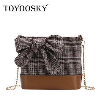 TOYOOSKY 2018 Women Bow Woolen Bags New Bucket Original Designer Lady Fashion Messenger Bags Retro Plaid Pattern Shoulder SAC
TOYOOSKY 2018 Women Bow Woolen Bags New Bucket Original Designer Lady Fashion Messenger Bags Retro Plaid Pattern Shoulder SAC