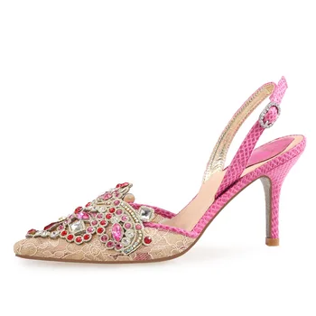 Kmeioo Wedding Shoes Woman Jewel Prom Sandals Pointed Toe High Heels Crystal Thin Heels Slip-On Evening Pumps
Kmeioo Wedding Shoes Woman Jewel Prom Sandals Pointed Toe High Heels Crystal Thin Heels Slip-On Evening Pumps
