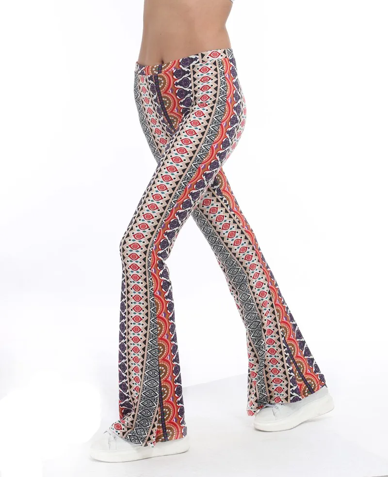 aztec bell bottom pants