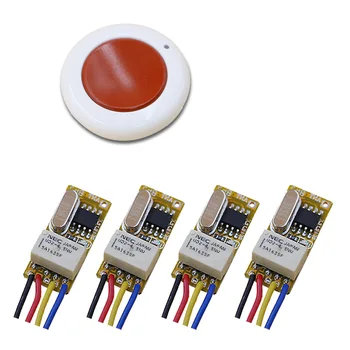 Latest Mini Relay Remote Switch DC 3.5V 3.7V 4.2V 5V 6V 7.4V 9V 12V Wall Round Transmitter NO COM NC Contact RF Wireless Switch
Latest Mini Relay Remote Switch DC 3.5V 3.7V 4.2V 5V 6V 7.4V 9V 12V Wall Round Transmitter NO COM NC Contact RF Wireless Switch