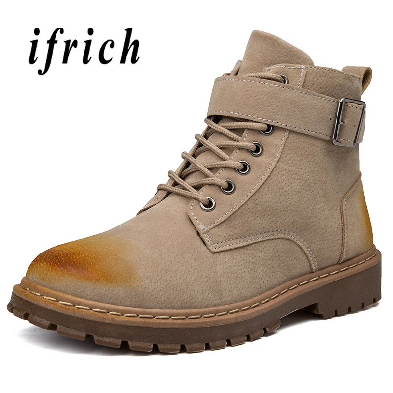 New Luxury Buckle Strap Men Boot Non-Slip Youth Fashion Mens Shoes Yellow Black Work Boots Rubber Sole Popular Outdoor Men Boots
New Luxury Buckle Strap Men Boot Non-Slip Youth Fashion Mens Shoes Yellow Black Work Boots Rubber Sole Popular Outdoor Men Boots