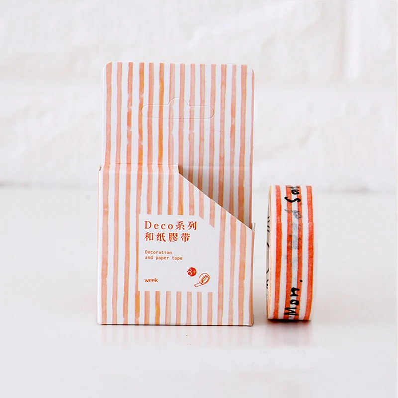 1.5cm*8m Deco Week washi tape DIY decoration scrapbooking planner masking tape adhesive tape label sticker stationery
1.5cm*8m Deco Week washi tape DIY decoration scrapbooking planner masking tape adhesive tape label sticker stationery