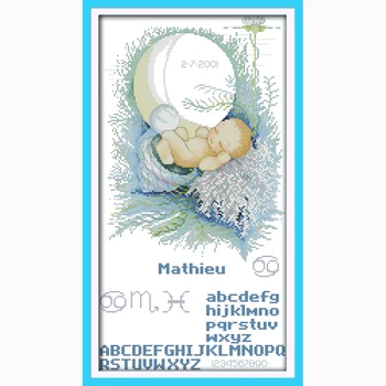 Baby moon birth record cartoon Cross-Stitch Europe Needlework,DIY DMC Cross Stitch,Sets For Embroidery kits,Printed 11ct Counted
Baby moon birth record cartoon Cross-Stitch Europe Needlework,DIY DMC Cross Stitch,Sets For Embroidery kits,Printed 11ct Counted