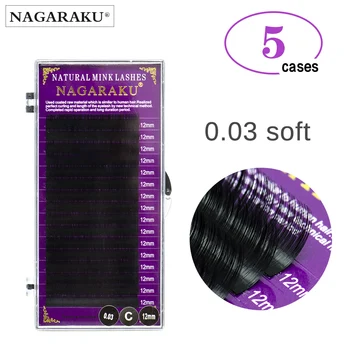 NAGARAKU Maquiagem Makeup Lashes 5 Cases lot 0.03mm Individual Eyelash High Quality Soft Natural Faux Cils
NAGARAKU Maquiagem Makeup Lashes 5 Cases lot 0.03mm Individual Eyelash High Quality Soft Natural Faux Cils
