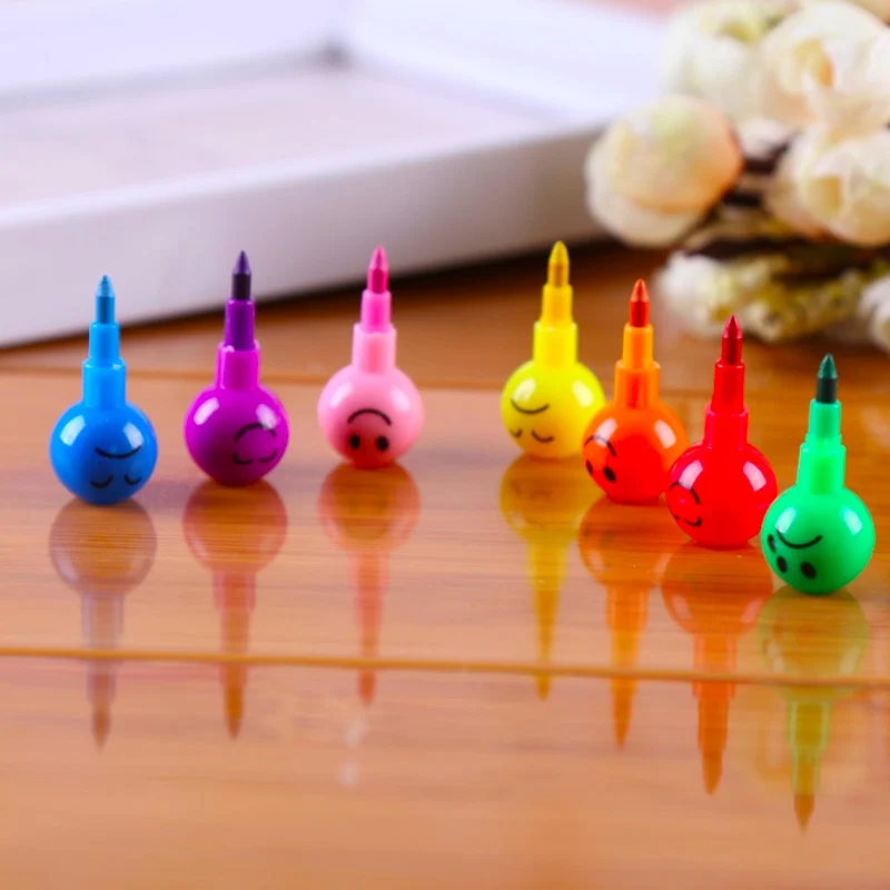 5pcs/ pack Lovely Cute Expression Color Pen Color Crayon Pen Small Gift Smiling Crayon Promotion Gift Paint School Stationary
5pcs/ pack Lovely Cute Expression Color Pen Color Crayon Pen Small Gift Smiling Crayon Promotion Gift Paint School Stationary