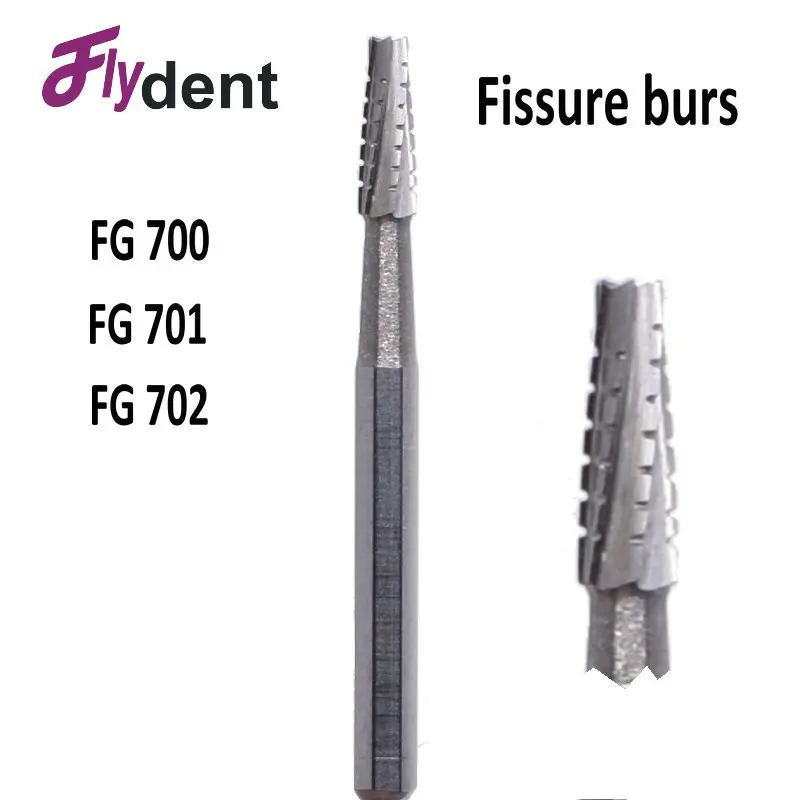 

10 Pcs Free Shipment Dental Fissure Burs High Speed Dental Product Dental Lab Carbide Burs Fg700 Fg701 Fg702