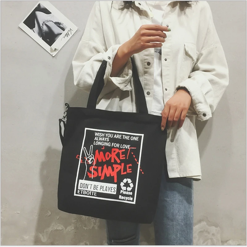 2019 Fashion Women's Tote Bag Korea Original Fashion Printe Canvas Shopping Bag Animal Prints Girl Student Shoulder Bags
2019 Fashion Women's Tote Bag Korea Original Fashion Printe Canvas Shopping Bag Animal Prints Girl Student Shoulder Bags