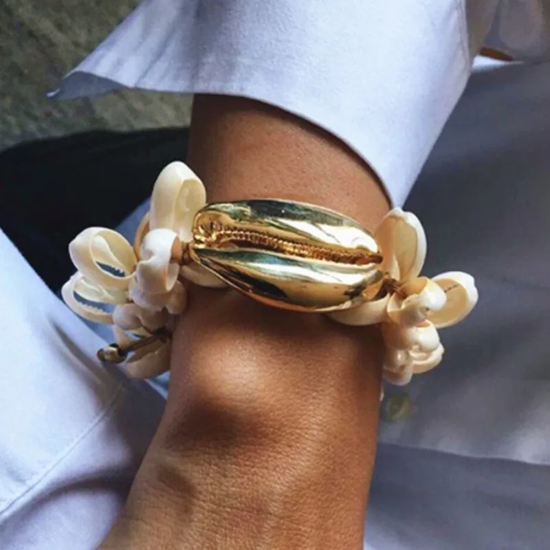 Boho Pulseira Feminina NATURAL Big Puka COWRIE Shell BRACELET Bangle For Women Gift Bijoux Jewelry Bohemian Accessories 2020
Boho Pulseira Feminina NATURAL Big Puka COWRIE Shell BRACELET Bangle For Women Gift Bijoux Jewelry Bohemian Accessories 2020