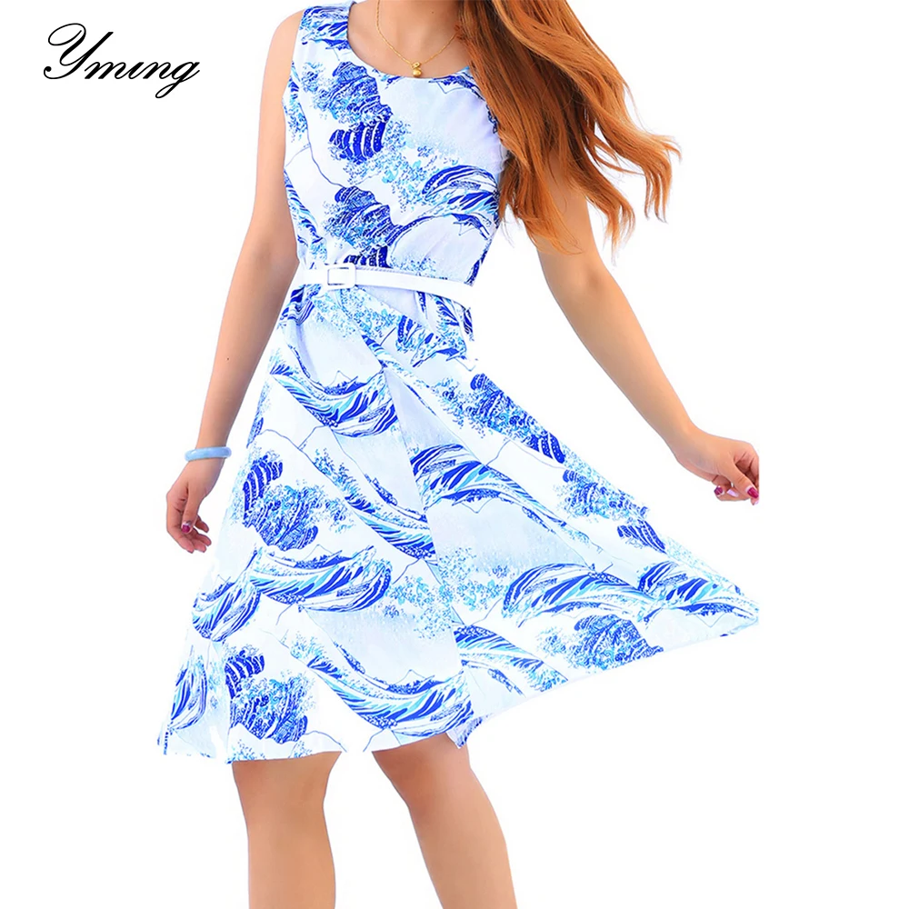YMING Women's Summer Dress Casual Sleeveless Dress Boho Floral Print Mid-length Dress XL Elegant Dress Party Dresses Vestido
YMING Women's Summer Dress Casual Sleeveless Dress Boho Floral Print Mid-length Dress XL Elegant Dress Party Dresses Vestido