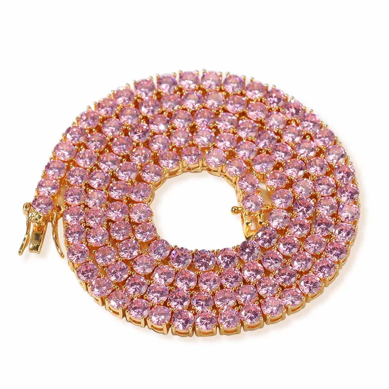 Custom color 1 Row 4mm Width Micro Pave Red Blue Zircon Stone Tennis Link Chain Hip Hop Iced Out Bling Necklace Dropshipping
Custom color 1 Row 4mm Width Micro Pave Red Blue Zircon Stone Tennis Link Chain Hip Hop Iced Out Bling Necklace Dropshipping