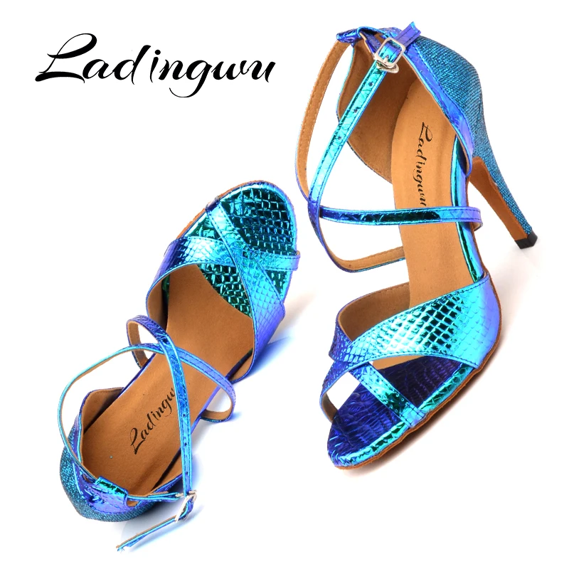 Latin Dance Shoes Women Ballroom Dance Shoes For Women Laser PU and Glitter Blue Gold Silver Dance Heels Sandals Women
Latin Dance Shoes Women Ballroom Dance Shoes For Women Laser PU and Glitter Blue Gold Silver Dance Heels Sandals Women