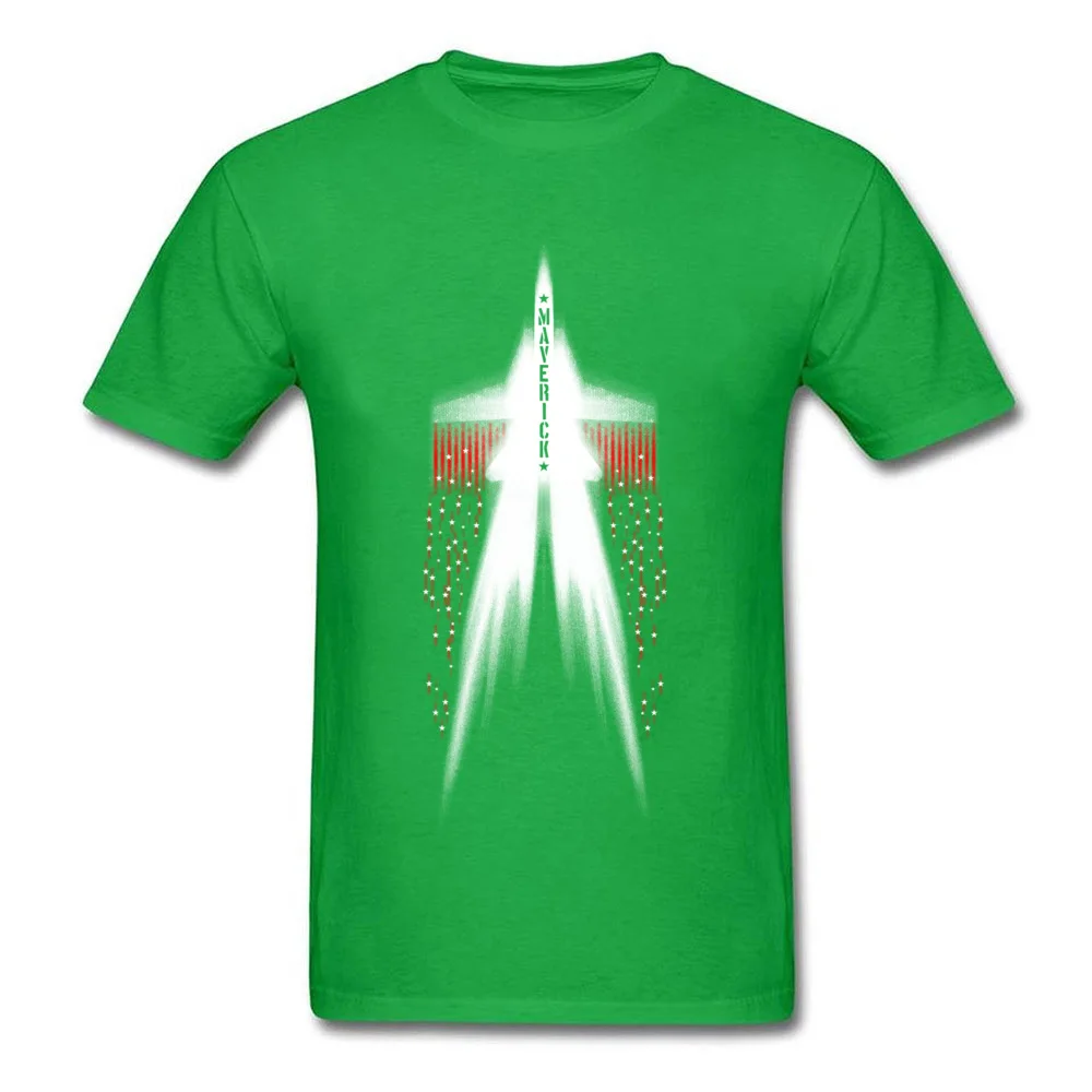 Maverick Simple Style Thanksgiving Day 100% Cotton Crewneck Boy Tops Shirt Leisure T-shirts Discount Short Sleeve T-shirts Maverick green