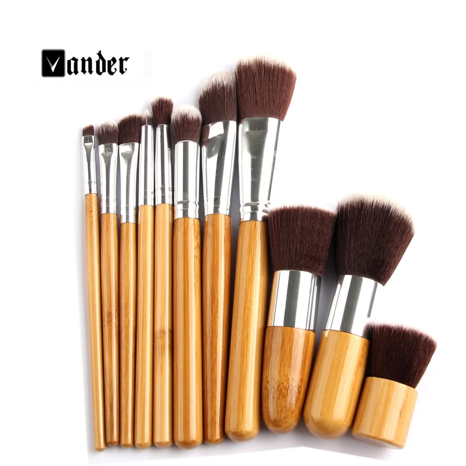 11Pcs/set Bamboo Handle Makeup Make Up Brushes Cosmetic Eyeshadow Foundation Concealer Brush Tools Set Kit With Bag maquiagem
11Pcs/set Bamboo Handle Makeup Make Up Brushes Cosmetic Eyeshadow Foundation Concealer Brush Tools Set Kit With Bag maquiagem