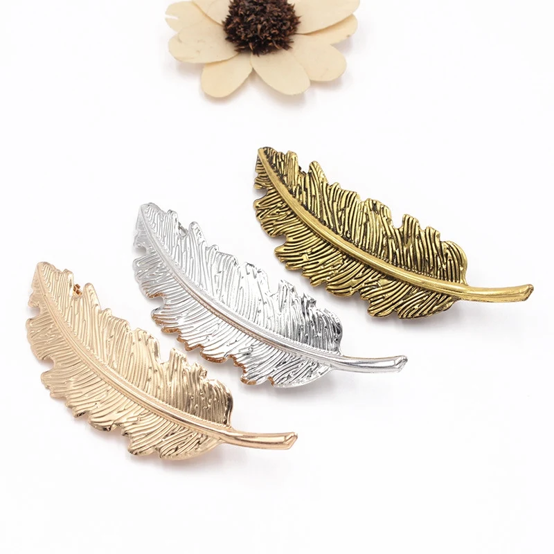 Exaggerated Alloy Feather Hairpin Alloy Spring Clip Ponytail Hairpin Hair Accessories
Exaggerated Alloy Feather Hairpin Alloy Spring Clip Ponytail Hairpin Hair Accessories