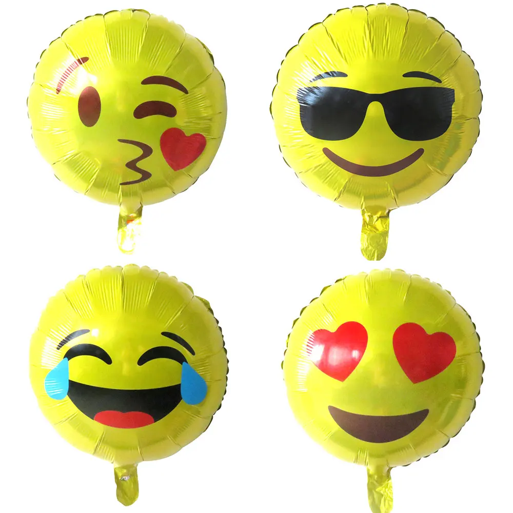 50pcs 18inch emoji foil balloons wedding party decorations air ballon smiley face expression globos birthday party supplies toys
50pcs 18inch emoji foil balloons wedding party decorations air ballon smiley face expression globos birthday party supplies toys