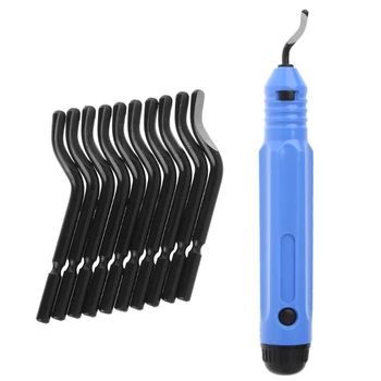 BENGU Plastic Burr Handle With 10Pcs BS1010 Blades Hand Deburring Tools NB1100 Quality
BENGU Plastic Burr Handle With 10Pcs BS1010 Blades Hand Deburring Tools NB1100 Quality