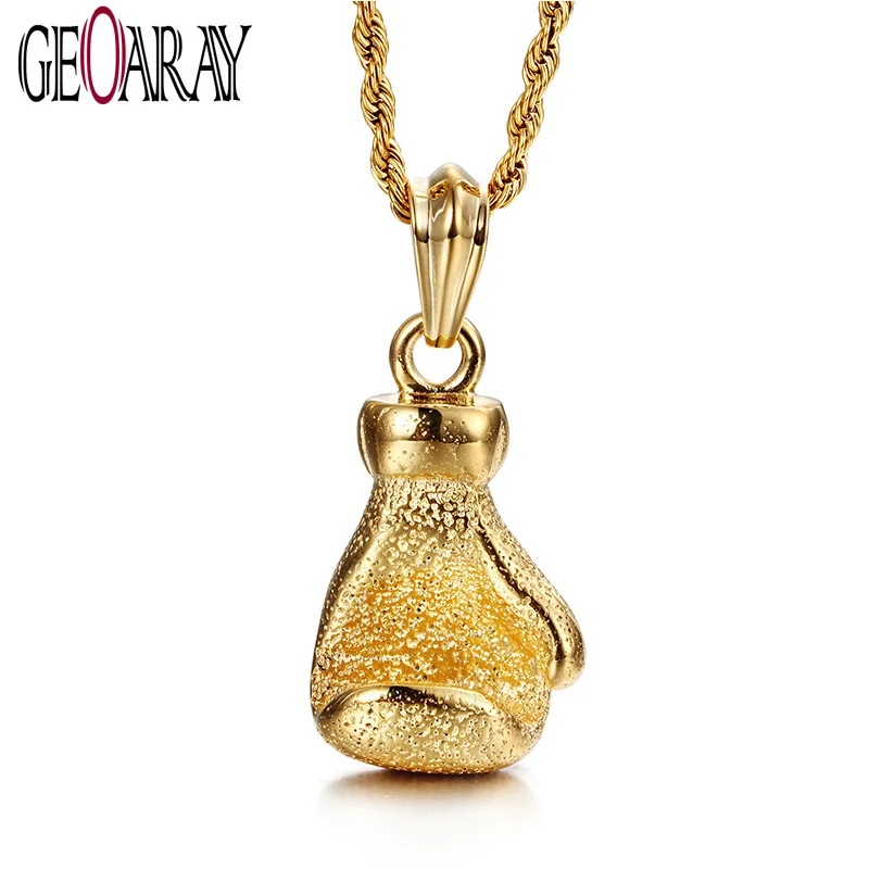 Geoaray Men's Good-Color Power Boxing Fist Pendant Necklace Fashion Jewelry Stainless Steel Long Chain Necklace
Geoaray Men's Good-Color Power Boxing Fist Pendant Necklace Fashion Jewelry Stainless Steel Long Chain Necklace