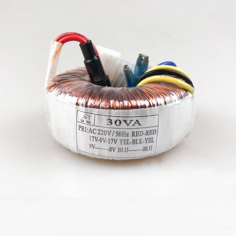 30W toroidal transformer 220V to double 17V single 9V amplifier audio X-5 preamp
30W toroidal transformer 220V to double 17V single 9V amplifier audio X-5 preamp