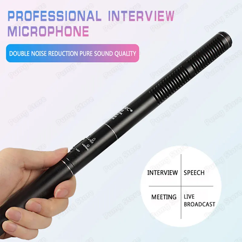 JIY Professional Interview Microphone Recording Channel DV Condenser Wired Microphones for Video Film Recorder camera Camcorders
JIY Professional Interview Microphone Recording Channel DV Condenser Wired Microphones for Video Film Recorder camera Camcorders