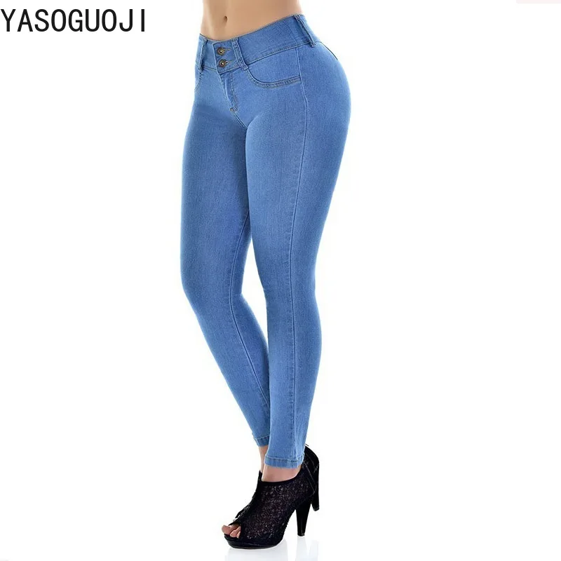 YASUGUOJI 2018 new autumn women skinny jeans woman Button Fly High waist Full Length light skinny jeans Office Lady jeans LNZK8
YASUGUOJI 2018 new autumn women skinny jeans woman Button Fly High waist Full Length light skinny jeans Office Lady jeans LNZK8