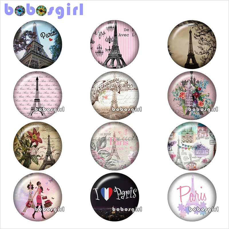Eiffel tower glass snap button jewelry DIY Round photo cabochons flat back TW1275
Eiffel tower glass snap button jewelry DIY Round photo cabochons flat back TW1275