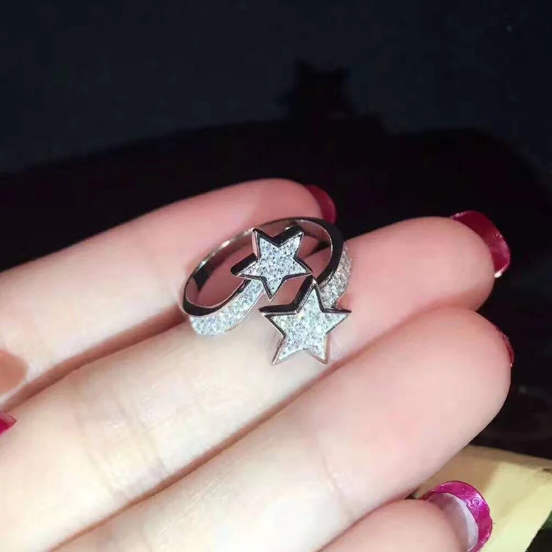 ZOZIRI Brand new design 925 Sterling Silver shiny Star Rings for beauty women cute girls Charm Star Adjustable Rings jewelry
ZOZIRI Brand new design 925 Sterling Silver shiny Star Rings for beauty women cute girls Charm Star Adjustable Rings jewelry