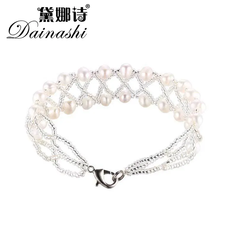 Dainashi Classic Pearl Bracelets with Many Genuine Freshwater Pearl Fine Jewelry Bracelet for Women Wedding and Party Gifts
Dainashi Classic Pearl Bracelets with Many Genuine Freshwater Pearl Fine Jewelry Bracelet for Women Wedding and Party Gifts