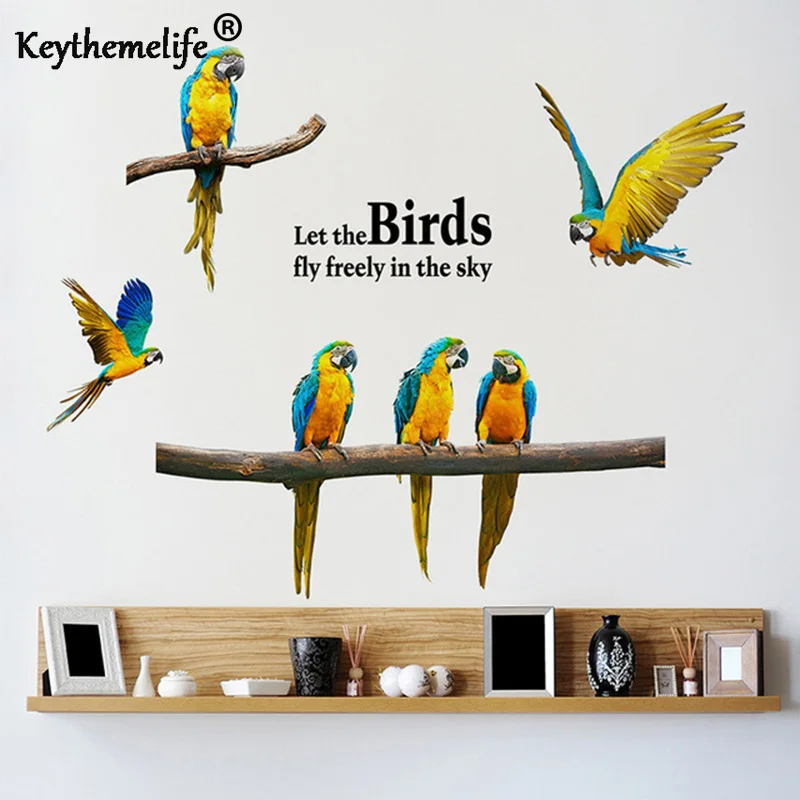 Keythemelife New Listing Wall Stickers Parrot Creative Personality Bird Bedroom Stickers Background Sofa Animal Wallpaper A
Keythemelife New Listing Wall Stickers Parrot Creative Personality Bird Bedroom Stickers Background Sofa Animal Wallpaper A
