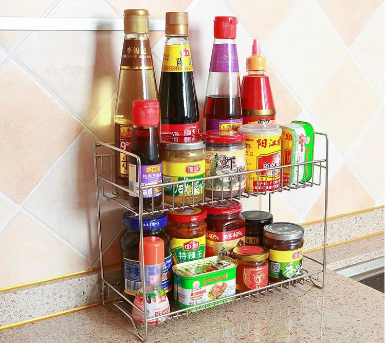 2-Tier Kitchen Bathroom Pantry Countertop Spice Jars Bottle Storage Organizer Shelf Holder Spice Rack
2-Tier Kitchen Bathroom Pantry Countertop Spice Jars Bottle Storage Organizer Shelf Holder Spice Rack