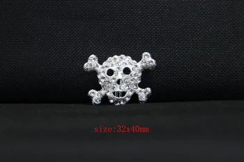 Free Shipping Wholesale 120 pcs/lot 32x40mm Rhinestone Skull Buckle,Invitation Buckle And Ribbon Slider For Flip Flops RB010
Free Shipping Wholesale 120 pcs/lot 32x40mm Rhinestone Skull Buckle,Invitation Buckle And Ribbon Slider For Flip Flops RB010