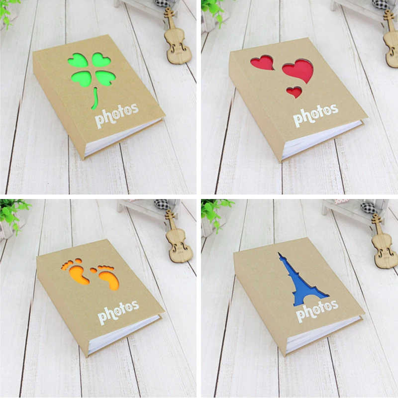 Fashion Hollow Four-leaf Clover Kraft Paper Album 100 Pages Soft Colorful Animal Family Baby Photo Storage Holder Album Decor
Fashion Hollow Four-leaf Clover Kraft Paper Album 100 Pages Soft Colorful Animal Family Baby Photo Storage Holder Album Decor