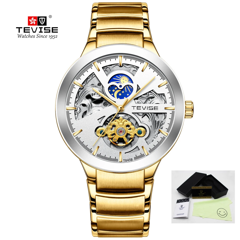 

TEVISE Men Watch Top Brand Luxury Automatic Mechanical Watches For Men Self Winding Tourbillon Male Wristwatch Relogio Masculino